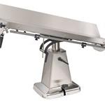 Surgery Table - Adjustable stainless steel table used for surgical procedures